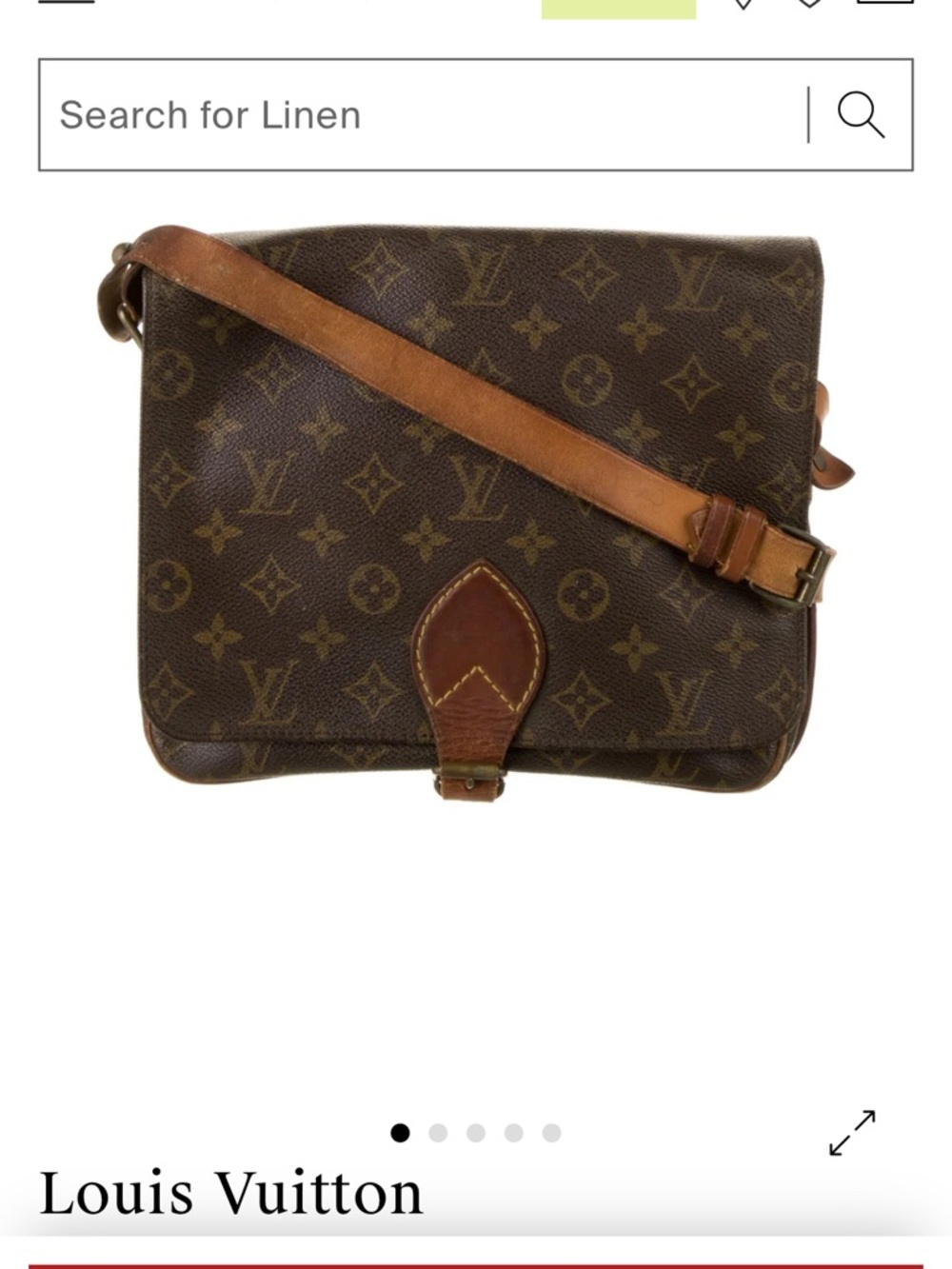 Louis Vuitton Vintage Monogram Cartouchière GM